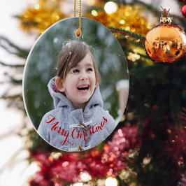 DIY kreieren Sie Ihr eigenes Round Foto Weihnachte Keramik Ornament
