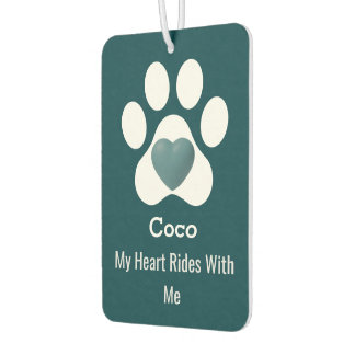 DIY Modern Elegant Dog Paw Heart Funny Pet Lovers Autolufterfrischer