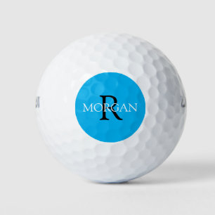 DIY-Monogramm & Name, schwarzer und weißer Text, H Golfball
