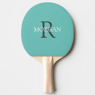 DIY Monogramm und Name, Graue und weiße Schrift, A Tischtennis Schläger