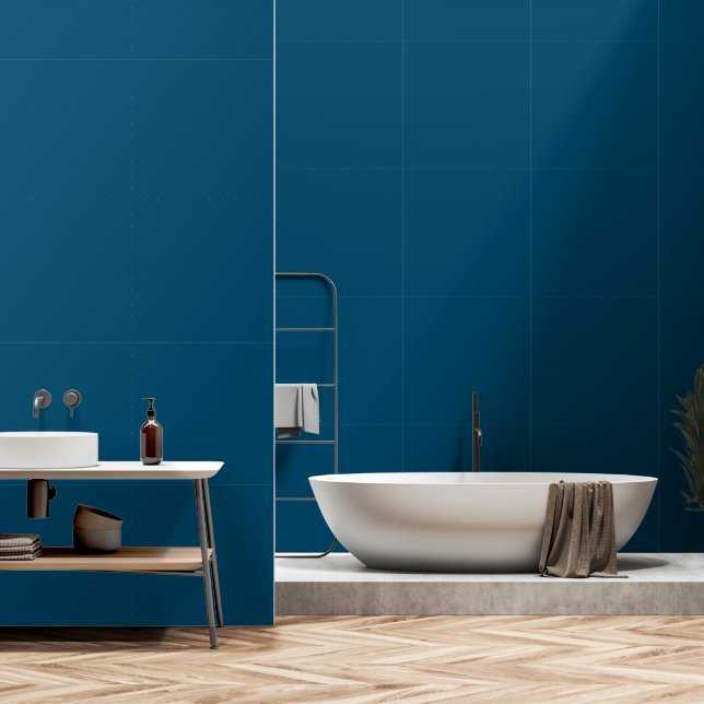 DIY Ocean Blue Simple Authority® Tapete (Badezimmer)