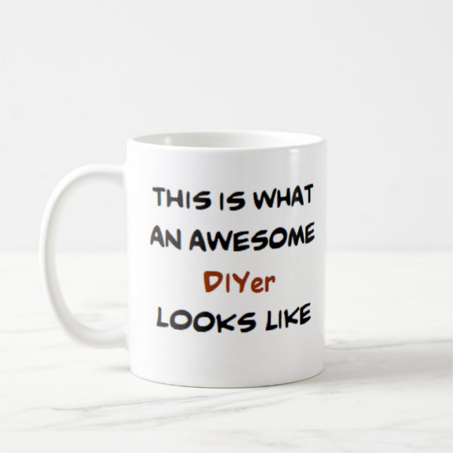 diy person, awesome kaffeetasse (Links)