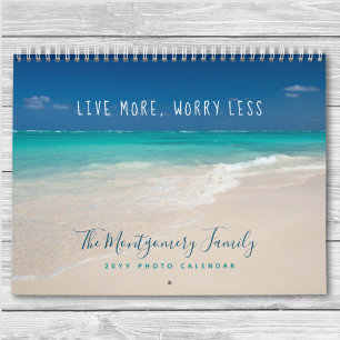 DIY Personalisiert Tropical Foto Template 2026 Kalender