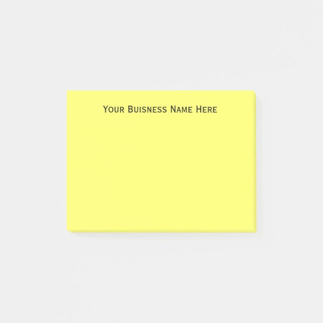 DIY Simple Personalisiert Business Name Custom Col Post-it Klebezettel (Vorderseite)
