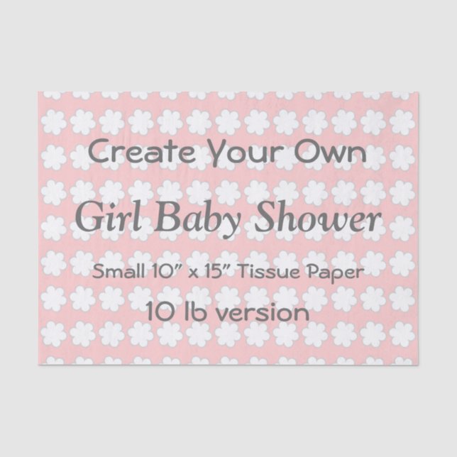 DIY stellen Ihr eigenes BABYPARTY Seidenpapier (Vorderseite)