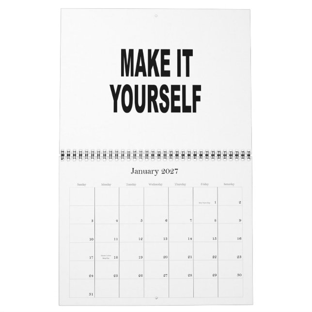 DIY stellen Ihren eigenen Kalender 2015 her (Jan 2027)