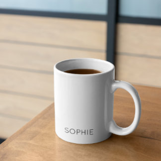 DIY-Tasse | Benutzerdefinierte Farbe, Text, Name,  Kaffeetasse