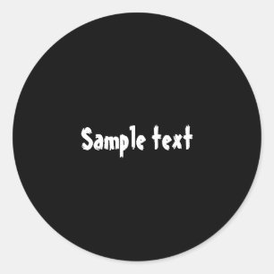 DIY Template kann einfach die Farbe ändern und Fot Runder Aufkleber