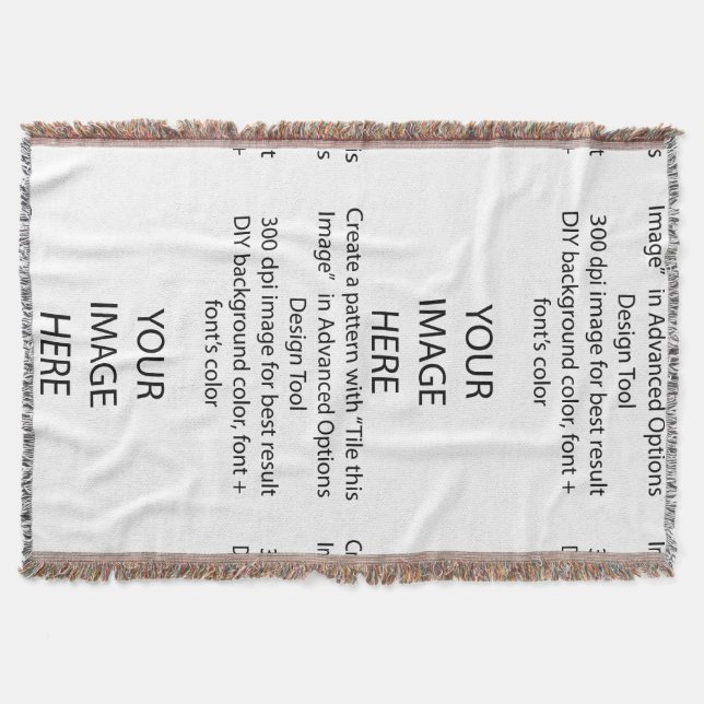 DIY Throw Blankets/DIY-Hintergrundfarbe Decke (Vorderseite)