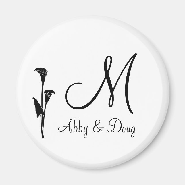DIY Tulip Logo mit Monogramm Magnet (Vorne)