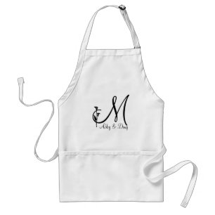 DIY Tulip Logo mit Monogramm Schürze