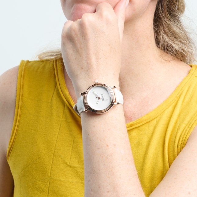 DIY Watch | Benutzerdefinierter Text, Name, Farbe Armbanduhr (Handgelenk)