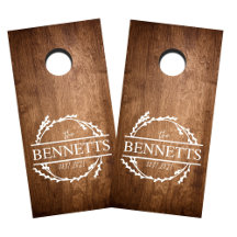 DIY Wedding Decal Set, Nachname Cornhole DIY Deko