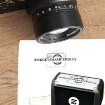 DIY Wedding Hashtag Camera Icon Selbstfarbige Brie