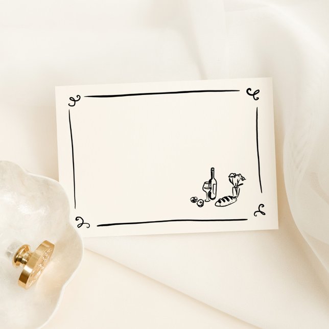 DIY Whimsical Hand Drawing Platzkarte Tischnummer (Von Creator hochgeladen)