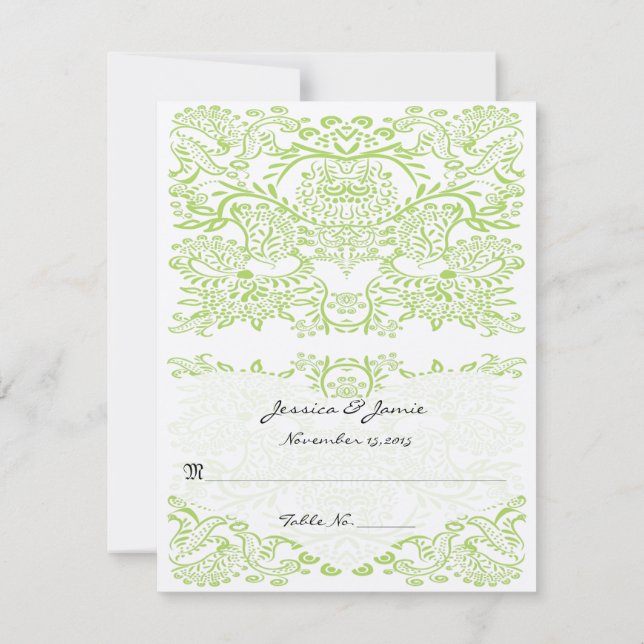 DIY You Score and Falten Zelt Hochzeit Platzkarten (Rückseite)