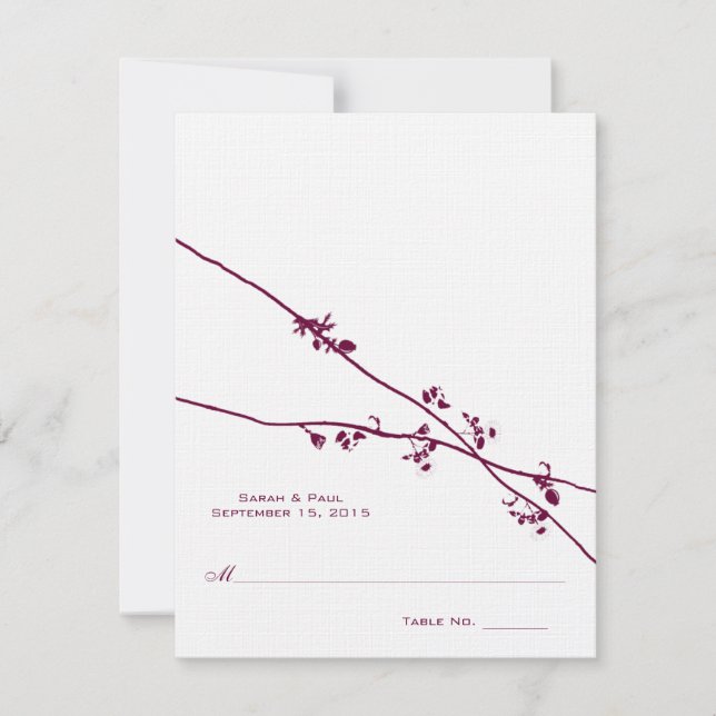 DIY You Score and Falten Zelt Hochzeit Platzkarten (Vorderseite)