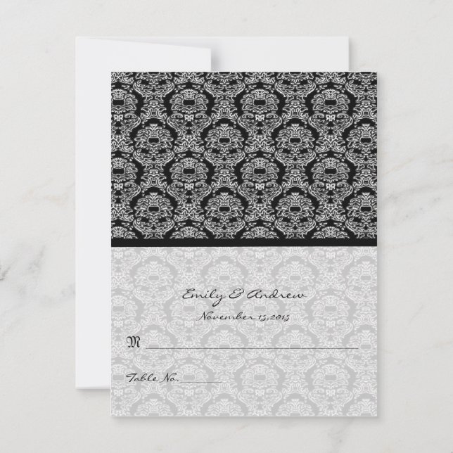 DIY You Score and Falten Zelt Hochzeit Platzkarten (Rückseite)