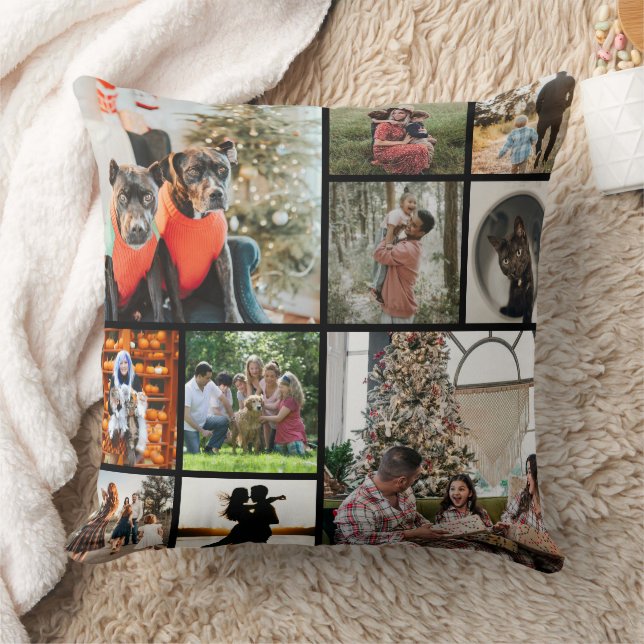 DIY YOUR | FAMILY Two Sided Family 10 Pictures Kissen (Decke)
