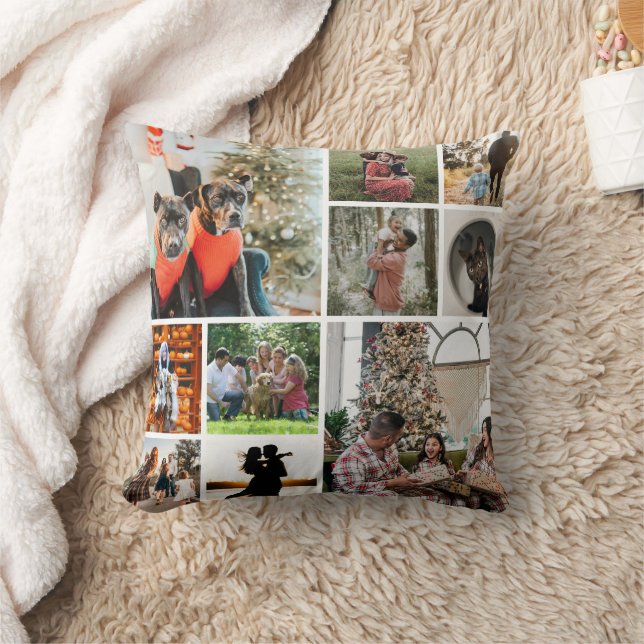 DIY YOUR | FAMILY Two Sided Family 10 Pictures Kissen (Decke)