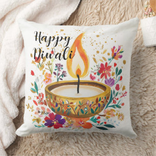Diya of Devotion Kissen