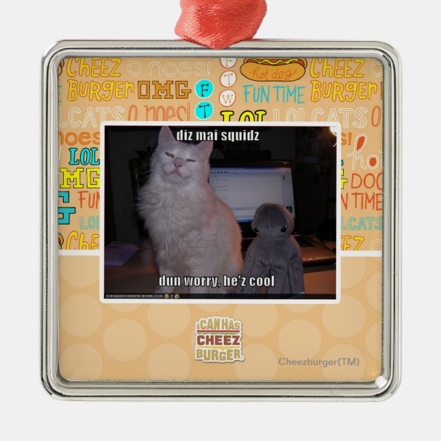 diz MAI squidz Ornament Aus Metall (Vorne)