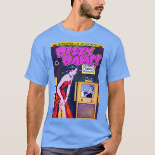 Dizzy Dames Comic Retro-Kunstästhesie T-Shirt