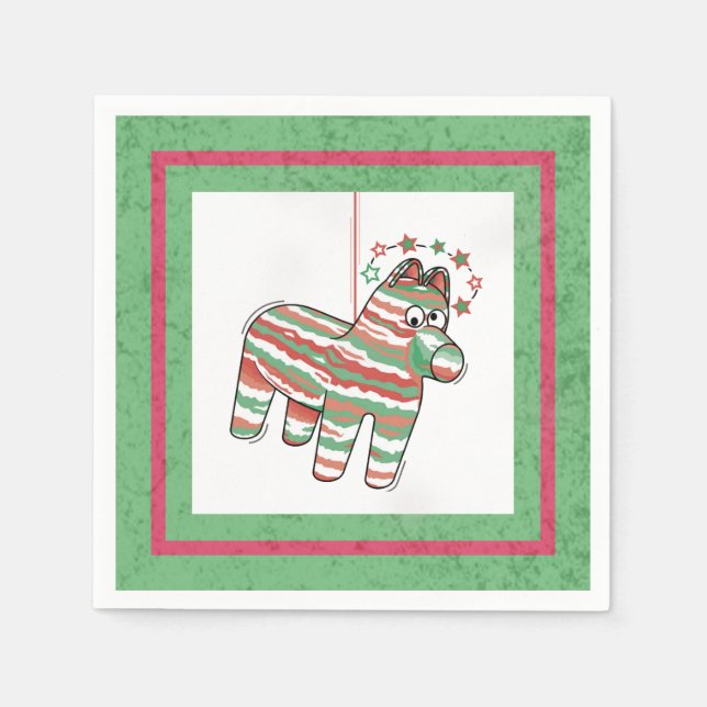 Dizzy Donkey Pinata Serviette (Vorderseite)