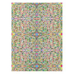 Dizzy Lizzy Hula Hoop Pastelltöne Design Tischdecke