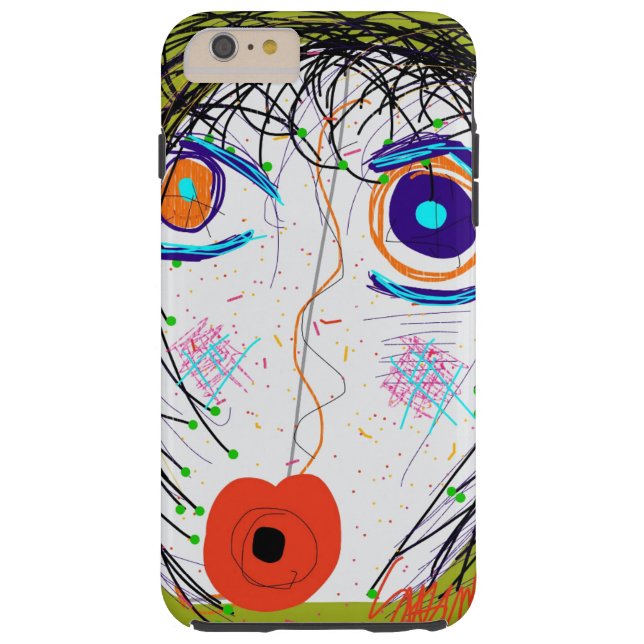 Dizzy Lizzy Phone Case von Susan Fielder Art (Rückseite)