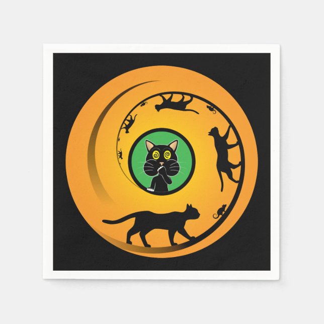 Dizzy Wheel Serviette (Vorderseite)