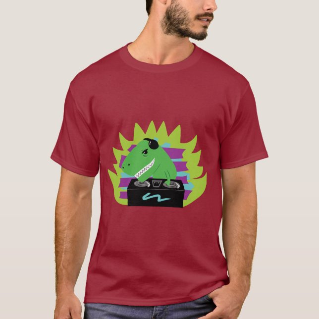 Dj-asaurus Rex T - Shirt (Vorderseite)