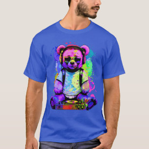DJ Bär, Teddy, Cartoon, Musik, Konzerte Feste T-Shirt