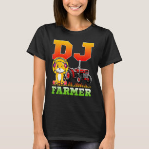 DJ Bauer Cat Farm Driving Traktor Music Headphone T-Shirt