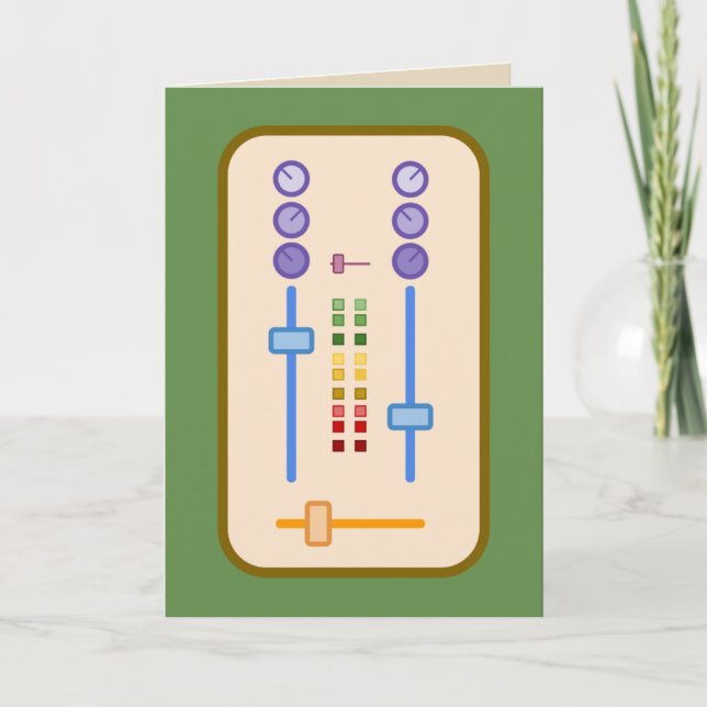 DJ Birthday Card Karte (Vorderseite)