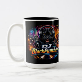 DJ BLACKPANTHER 2 Two-Tone COFFEE MUG Zweifarbige Tasse