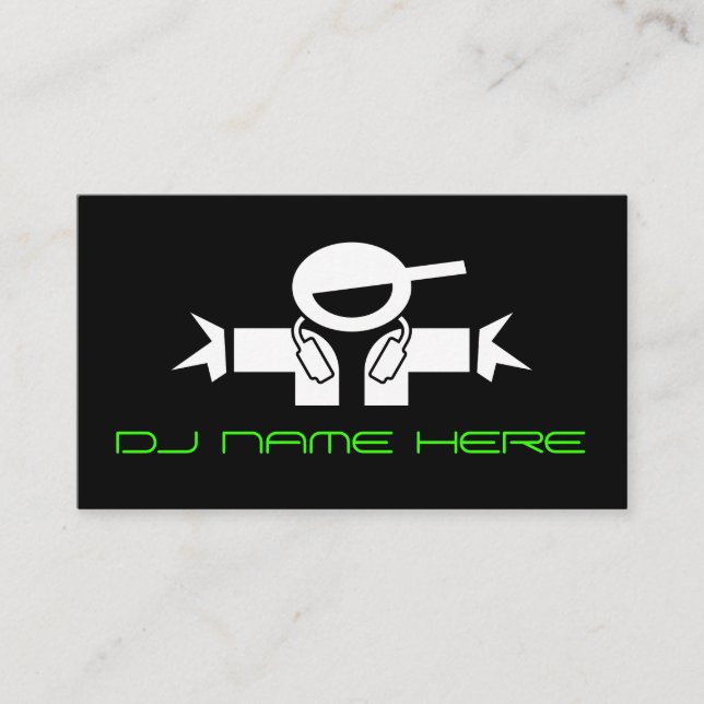 DJ Busines Cards Visitenkarte (Vorderseite)