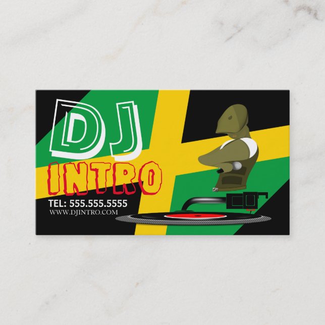 DJ Business Card Visitenkarte (Vorderseite)