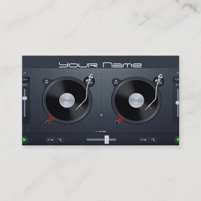 DJ Business Card Visitenkarte (Vorderseite)