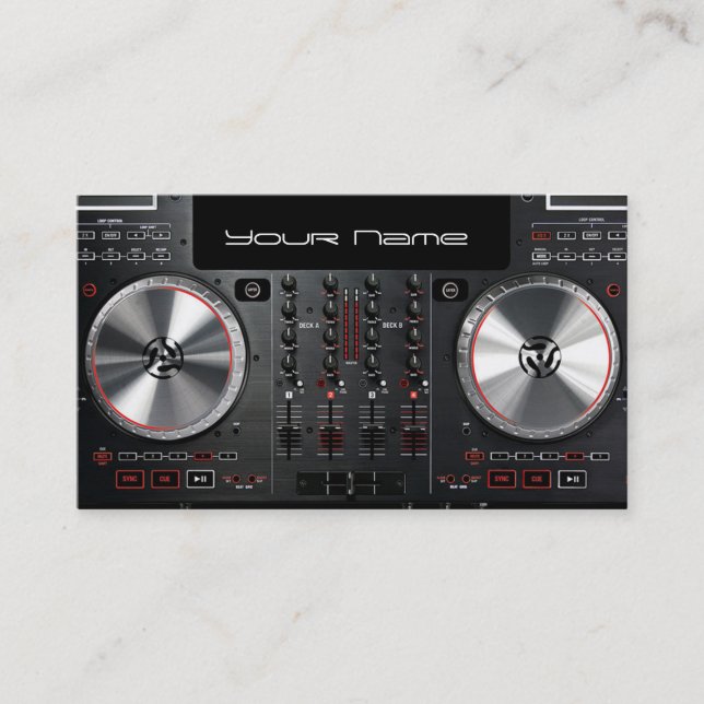 DJ Business Card Visitenkarte (Vorderseite)