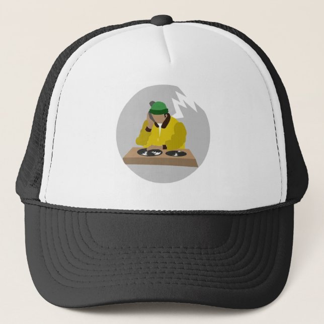 DJ Cap Black Truckerkappe (Vorderseite)