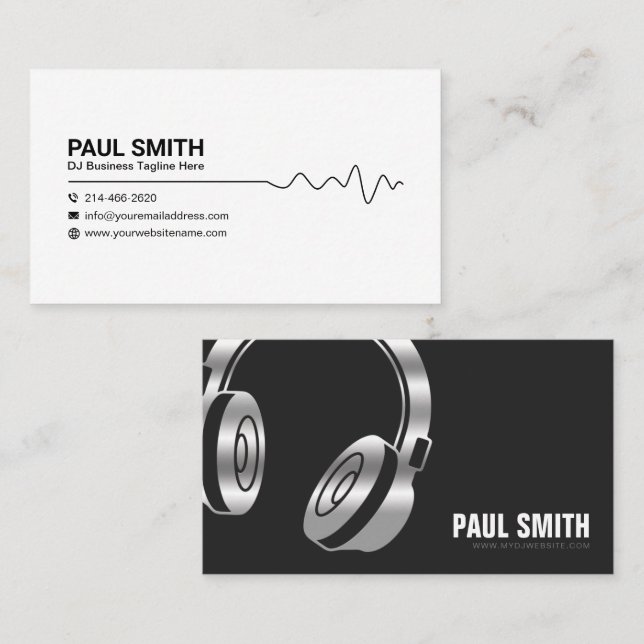 DJ Carte de visite, DJ Event Service, Animation (Devant / Derrière)
