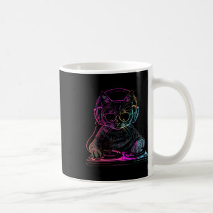 Dj Cat Edm Techno House Musik Funny Cat Lover Kaffeetasse