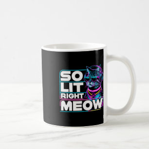 Dj Cat so weit rechts Meow Edm Techno Rave Party F Kaffeetasse