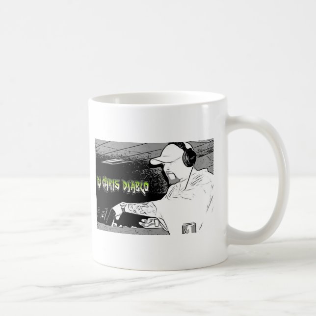 DJ CHRIS DIABLO - DJ LOGO 4 KAFFEETASSE (Rechts)
