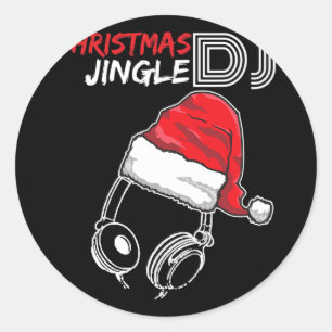 Dj Christmas Jingle Zitat - Funny Geschenke und pr Runder Aufkleber
