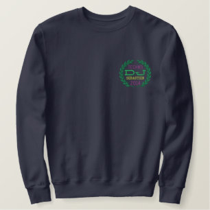 DJ Classic Laurels zum Personalisieren von Stilnam Besticktes Sweatshirt