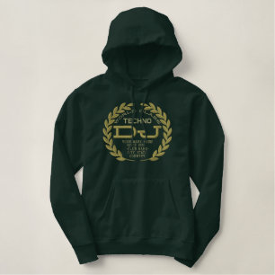 DJ Classic Laurels zum Personalisieren von Style N Bestickter Hoodie