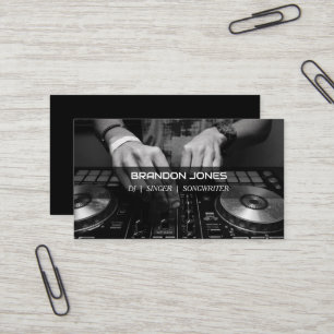 DJ Console Custom Beruflich Visitenkarte