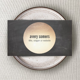 DJ Cool Modern Gold Circle Visitenkarte